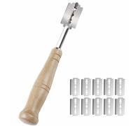 Bread Lame Cutter, Premium Scoring Knife, Bread Bakers Lame Slashing Tool for Cut Sourdough Bread's Pattern, Bread Scoring Tool for Bread Baking Supplies, with 10 Pieces Replaceable Blades