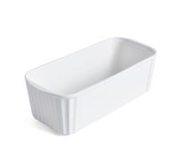 Bread Loaf Pan, Small Nonstick Ceramic Rectangular Baking Dish for Oven | Dishwasher Safe, Microwave Safe, Rectangular, White, 1 Pack