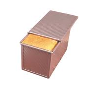 Bread Loaf Pan with Lid,Non-Stick Bread Baking Pan | Heat Resistant Rustproof Toast Box Cake Mold for Roasting Homemade Desserts Storage Picnic Bakery Camp