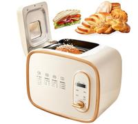 Bread Maker, 600g Bread Machine with Automatic Dough Kneading & Fermentation, 15h Reservation, 1h Keep Warm, Non-stick Coating, 3 Crust Colors, Split Design, Breadmaker for Gluten Free