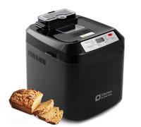 Bread Maker, Kitchen in the box 12-IN-1 Programmes Breadmakers, Gluten-Free Setting, Auto Fruit Nut Dispenser & Removable Nonstick Pan, 2 Loaf Sizes(2lb), 13H Delay Timer & 1H Keep Warm(Black)