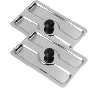 Bread Maker Lid 2pcs Silver Upper Cover Stainless Steel for Toaster