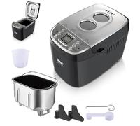 Bread Maker Machine, 15-in-1 Programmable Digital Breadmaker, Nonstick Ceramic Pan, Automatic for Gluten-Free, Dough Making, Sourdough, Yogurt