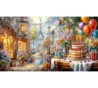 Bread_milk_and-fresh-fruits-on-a-rustic-table 1000 Piece Puzzle Game Recycled Paper Educational Game Challenge Fun and Challenging Family Game Great Gift Idea for Women, Gifts for Men 38x26/1000pcs