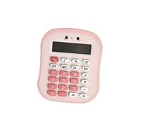 Bread Mini Calculator, 12 Digit Portable for Students,Pink | silent silicone keys, large buttons, sturdy PP shell, lightweight design