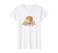 Bread of Life Value Graphic T-Shirt, Women, White, M