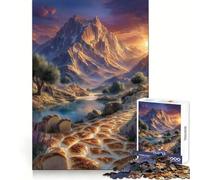 Bread Path to Mountain Landscape Jigsaw Puzzles for Adults 1000 Thought Challenge Quiet Fun No Rough Edges Festive Present (50x75cm)