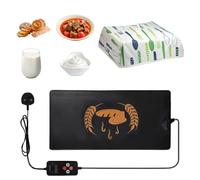 Bread Proofer Warming Mat with Heat Preservation Cover, 53 * 25 cm Adjustable Temperature Dough Starter Mat, Timer Function, Sourdough Dough Proofer for Perfect Bread, Yogurt, Food Preservation