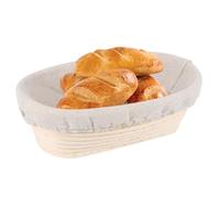 Bread Proofing Basket, 9.8 inch Oval Breads Baskets with Liners for Artisan Bread Bakin