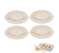 Bread Proofing Basket Cover, 4PCS Oval Sourdough Proving Basket Cloth Liner, Bowl Covers for Bread Proofing for Sourdough, Jars and Rising Dough (4pcs-Oval)