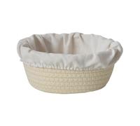 Bread Proofing Basket, Handmade Cotton Rope Sour Dough Basket with Liner, Pastry Making Storage Container, Kitchen Gadget, Baking Supplies for Artisan Breads, Cloth