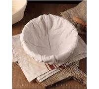 Bread Proofing Basket Oval Bread Banneton Proofing Basket Set Round Professional Bread Proving Bowl Natural Rattan for Bakers with Linen Cloth Liner (Size : Round 20cm)