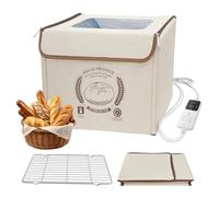 Bread Proofing Box Sourdough with Heating, Foldable Electric Dough proofer Box with Lid, Temperature & Timer Control, Proofing Cabinet for Home Use, Bread, Pizza, Yoghurt, Rice Wine