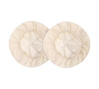 Bread Proofing Cover, 2-Piece Elastic Basket Cotton Liner, 25x25x1cm, Reusable Bowl Covers, Baking Fermentation Cloth, Washable Feature, For Kitchen Storage Home Baking