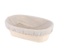 Bread Proving Basket, Oval Sourdough Bread Proving Basket, Sourdough Baking Bowl With Liner, Rattan Bread Proofing Basket Baking Tool, 25x15x8.5cm