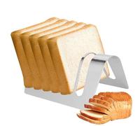 Bread Slice Stand - Food Cooling Shelves with 4 or 6 Compartments, Cooling Rack Bread Rack | Rectangular Non-Stick Bread Stand Organiser for Cooling Breakfast Foods