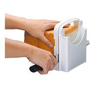 Bread Slicer, Adjustable Bread/Roast/Loaf Slicer Cutter, Sandwich Maker Toast Slicing Machine Folding and Adjustable Handed Bread Slicer with 5 Slice Thicknesses