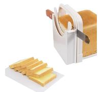 Bread Slicer,Bread Cutter Adjustable Sandwich Maker Manual Handhold Loaf Cutter Machine Foldable Toast Slicer for Homemade Bread 17.5 * 17.5 * 12cm