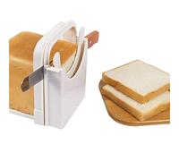 Bread Slicer, Foldable Bread Slicing Guide Cutter, Multifunctional Adjustable Thicknesses Manual Campact Bread Toast Slicer, Bread Slicer Machine for Homemade Bread/Roast/Sandwich Maker Slicer Cutter