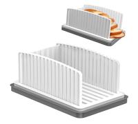 Bread Slicer for Homemade Bread, Adujustable Bread Cutter Bread Slicer Machine Foldable Sourdough Slicer, Bread Cutter Slicer for Cutting Homemade Bread, Bagels, Cakes, Loaf, Toast(Colour:White)