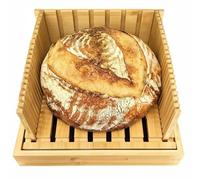 Bread Slicer for Sourdough Rounds & Homemade Bread, 10.5″ Adjustable Large Wide Capacity, Perfect for Artisan Loaves, Durable & Easy to Use - The Ideal Gift for Baking Enthusiasts