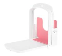 Bread Slicer Guide for Homemade Bread, Foldable Toast Slicing Template with Scale Markings, 5 Adjustable Thickness Settings from 0.4 in to 1.2 in, White and Pink for Sourdough, Sandwiches, Bagels