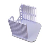 Bread Slicers for Homemade Bread Adjustable Toast Slicer Slicing Guide Plastic Manual Slicer Loaf for Slicing Foldable Kitchen Baking Tools, White