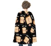 Bread Slices And Hot Coffee Cloak Cape Reversible Halloween | Cosplay Costume Renaissance Capes for Parties Unisex