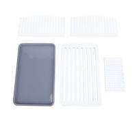 Bread Slicing Guide Adjustable Width Foldable Compact Cutting Guide with Crumb Tray Loaf Cutter for Homemade Bread Bagels Cakes