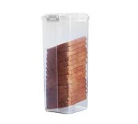 Bread Storage Container - Clear Airtight Bread Box - Tall Bread Keeper | With Lid | Homemade Bread | For Kitchen Counter | Pantry | Sandwich Loves | Bakery Storage | Food Saver | Crumb Design