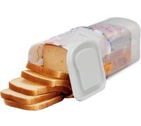 Bread Storage Container, Loaf Bread Keeper , Bread Box with Lid BPA-Free Sandwich Dispenser to Keep Fresh Reusable Airtight Loaf Container for Homemade Bread,Toast, Bagel, Donut and Cookies (#2)