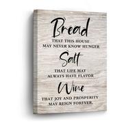Bread That This House May Never Know Hunger. Canvas Wall Art 16x20in Sayings Canvas Pictures Artwork Posters Ready to Hang Modern Wall Paintings for Bedroom Living Room Kitchen New Home Decor
