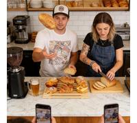 Bread Tray | Non-Slip Large Capacity Wooden Baking Supplies | Sour Dough Cutting Board,for Dough Kneading Baking Slicing Loaf Breaking Toast Meat Snack Display Housewarming