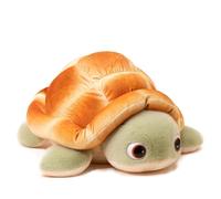 Bread Turtle Pillow Plush, Soft Kawaii Tortoise Hugging Pillow, Adorable Animal Stuffed Squishy Cuddly Toy for Stress Relief, Relaxation, Home Decor & Gifts for Kids Adults (Height-25CM)