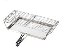 Bread Warmer Folding Grill Rack Cooking Stainless Steel Toaster Folding Heater Stainless Steel Folding Toaster Tray for Outdoor Barbecue