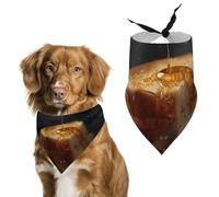 Bread with Honey Dog Bandana Triangle Dog Scarf Washable Polyester Dog Bibs Cute Pet Bandana for Medium Large Dogs Puppy and Cats
