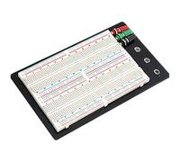 Breadboard with 1660 Tie-Points, Large Solderless Breadboard for Circuit Testing and Prototyping, Integrated Power Rails for Electronic Projects