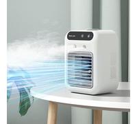 Breadom Portable Air Cooler,Rechargeable Mini Air Conditioner Fan,Cordless Personal Air Coolerfor Home, Office and Room,White