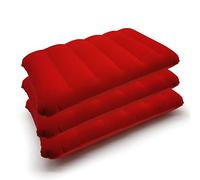 Breadom Soft Inflatable Camping Travel Pillow Cushion - Compact Air Blow Up Pillow for Beach Sun Lounger Sunbathing Backpacking Hiking,3pcs()