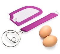 Breadsmart Artisan Bread Whisk and Bench Scraper Duo - Essential Bread Mixing Tools - Quality Home Bread Making Utensils