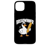 Breadwinner Goose Baguette Funny Food Graphic Case for iPhone 15 Plus