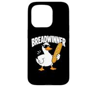 Breadwinner Goose Baguette Funny Food Graphic Case for iPhone 15 Pro
