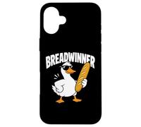 Breadwinner Goose Baguette Funny Food Graphic Case for iPhone 16 Plus