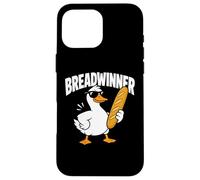 Breadwinner Goose Baguette Funny Food Graphic Case for iPhone 16 Pro Max