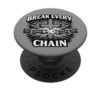 Break All The Chains Love Jesus Punk Vintage Christian Emo PopSockets Adhesive PopGrip