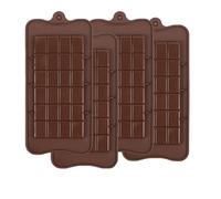 Break-Apart Chocolate Moulds, 4PCS Food Grade Chocolate Molds Non-Stick Reusable DIY Baking Molds Candy Protein & Energy Bar Molds