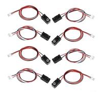 Break Beam IR Sensor Kit 4 Pairs with 3mm LED Transmitter Receiver for Use in DIY Automation Projects and Microcontroller Integration (With Terminals)