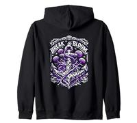 Break & Bloom Anchor Roots Flower Graphic Zip Hoodie