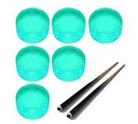 Break Cue Tip - 1.46 cm High Hardness Acrylic, Pack of 6 | Billiard Cue | Professional Replacement De The Jumping Tip For Billiards, Anti-Scratch Maintenance