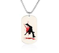 Break Dance Titanium-Steel Necklace Adjustable Pendant Jewelry for Women Men Gifts
